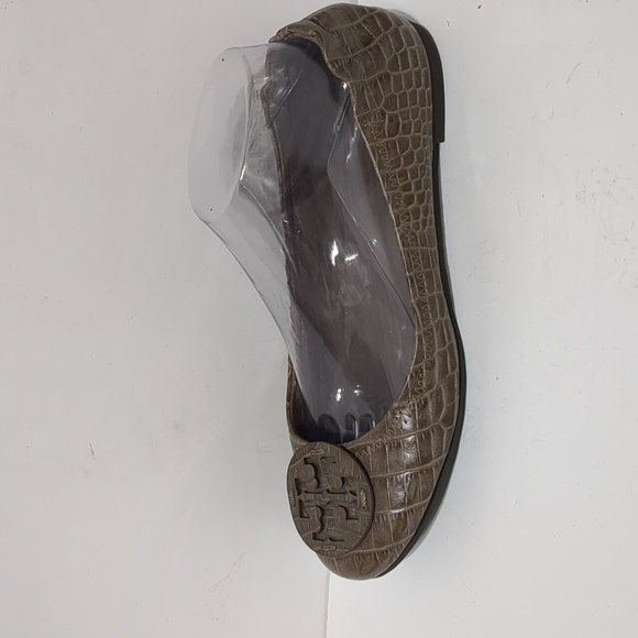 Tory Burch Reva Ballet Flat  Taupe women's shoes dize 8 - Picture 1 of 8